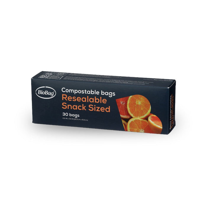 BioBag Compostable & Resealable Snack Bags - 30pk