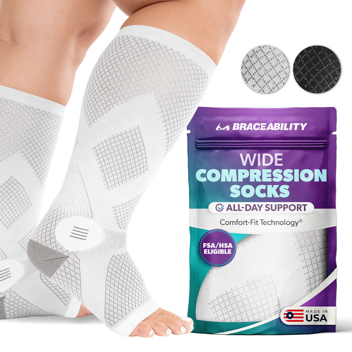 M/L Wide Calf / Gray / 1 Pair