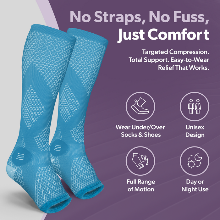 knee high compression socks with targeted compression and support without the hassle