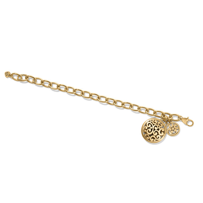 Contempo Medallion Link Bracelet - Gold