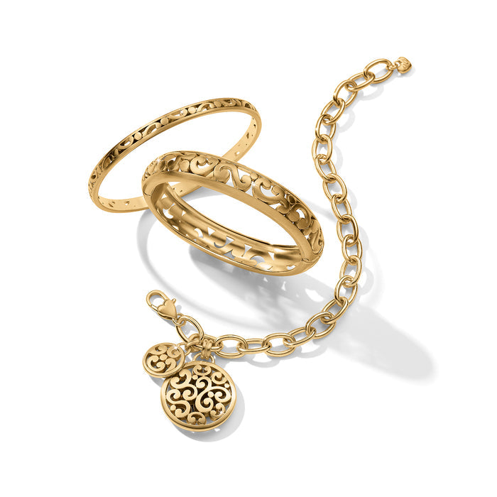 Contempo Medallion Link Bracelet - Gold