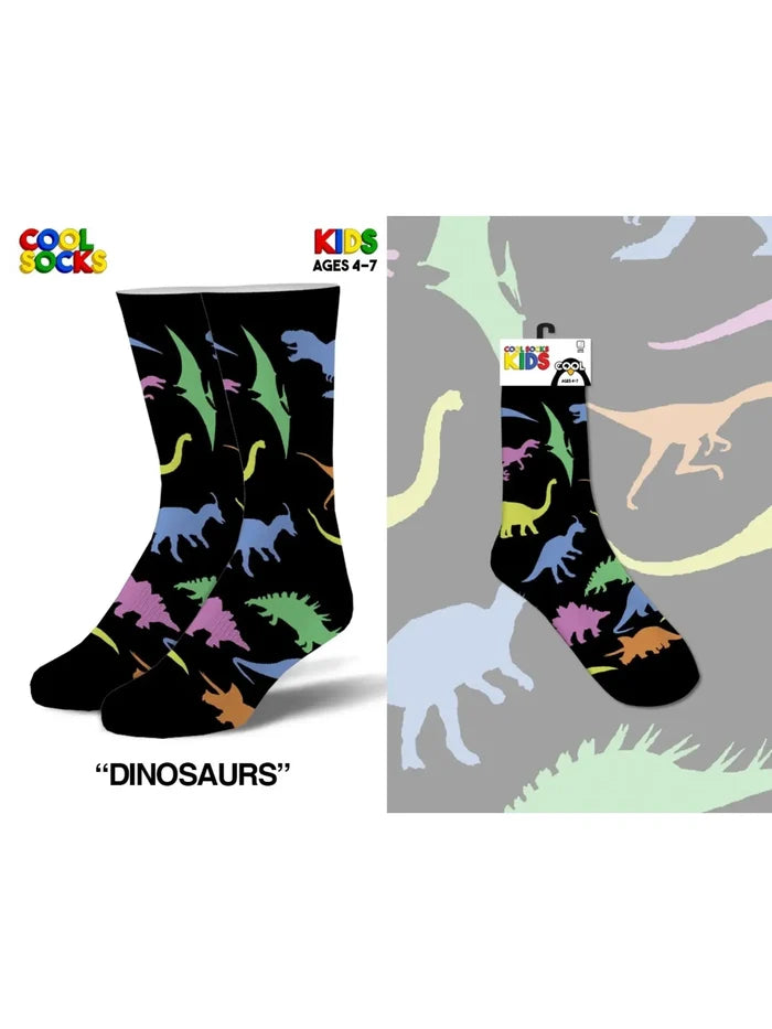 Cool Socks Dinosaurs 4-7 Socks - Kids