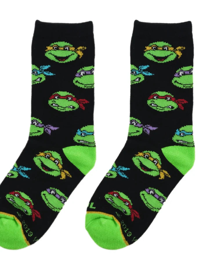 Cool Socks Tmnt Heads 7-10 Socks - Kids