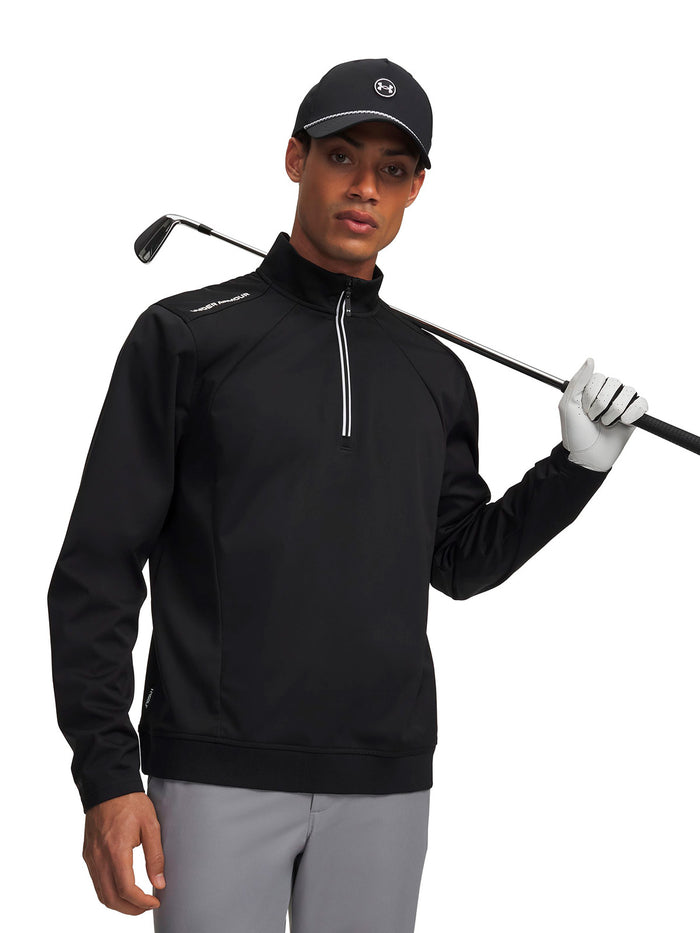 UA Drive Wind ½ Zip negro para hombre