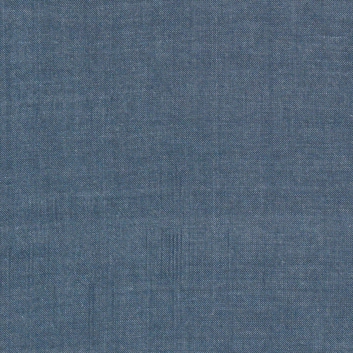 Solid blue fabric .