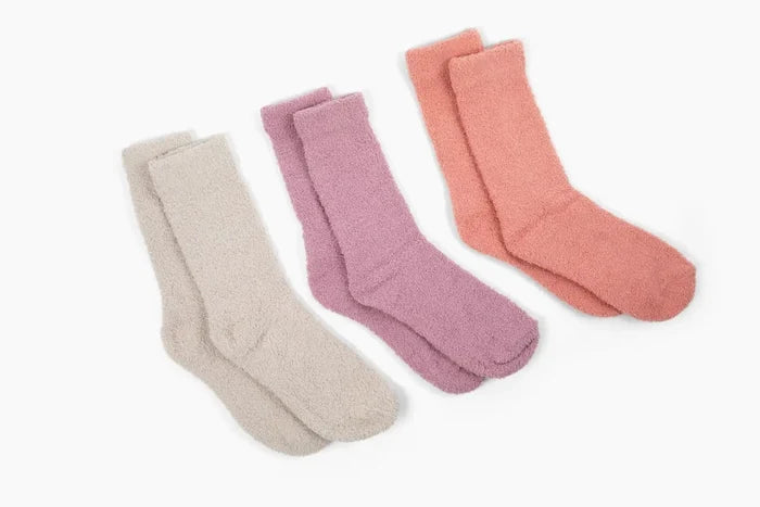 Cozy Cloud Socks - Rosette Pink