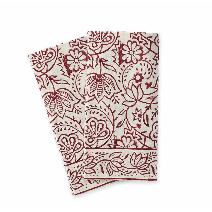 Cranberry Vine Napkins - Set of 2