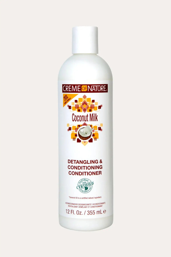 CREME OF NATURE COCONUT MILK DETANGLING & CONDITIONING CONDITIONER 12oz CREME OF NATURE