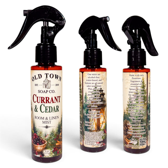 Currant & Cedar Room+Linen Mist - Old Town Soap Co.