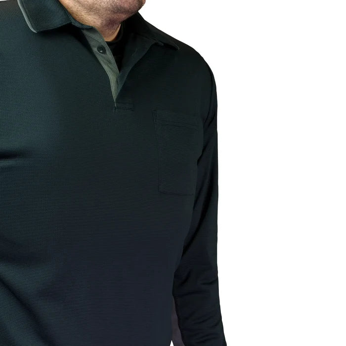 Davis BFX MLB Homage V2 Side Panel LS Black Umpire Shirt