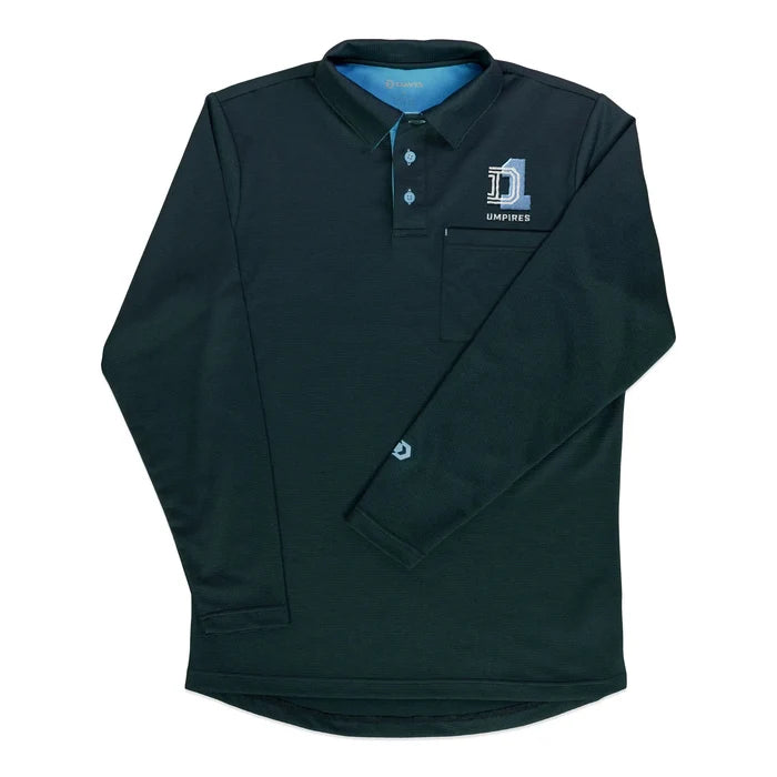 Davis BFX MLB Replica LS Black Umpire Shirt (LL WA D1)