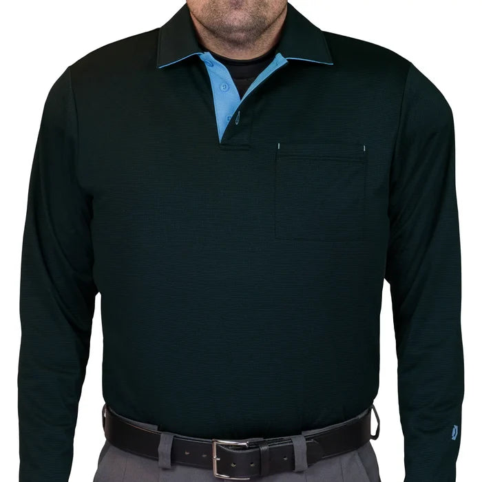Davis BFX MLB Replica LS Black Umpire Shirt w/ Numbers
