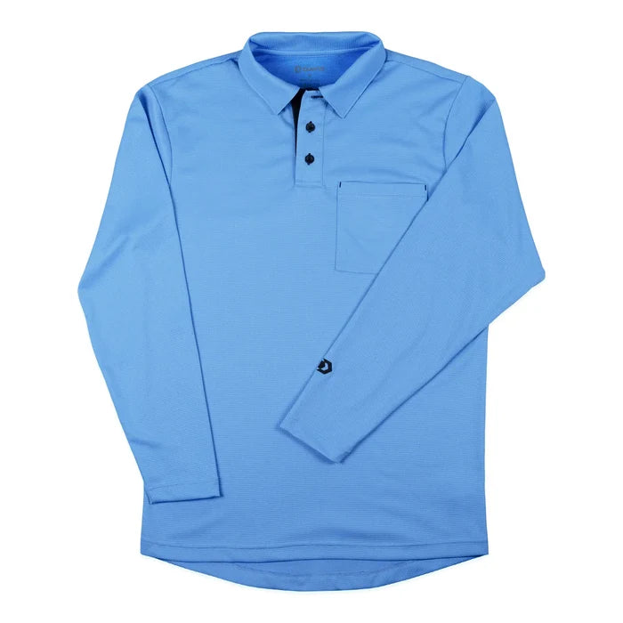 Davis BFX MLB Replica LS MLB Blue Umpire Shirt w/ Numbers