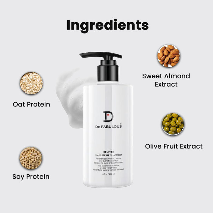 De Fabulous Reviver Hair Repair Shampoo,250Ml