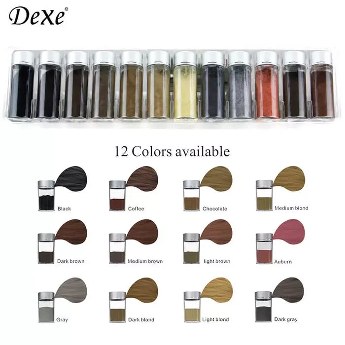 DEXE Hair Building Fiber & Hair locking spray (22g/100ml) black