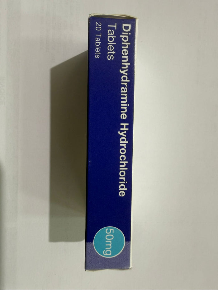 Diphenhydramine Hydrochloride 50mg Tablets 20 (P) (A)