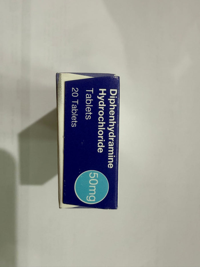 Diphenhydramine Hydrochloride 50mg Tablets 20 (P) (A)