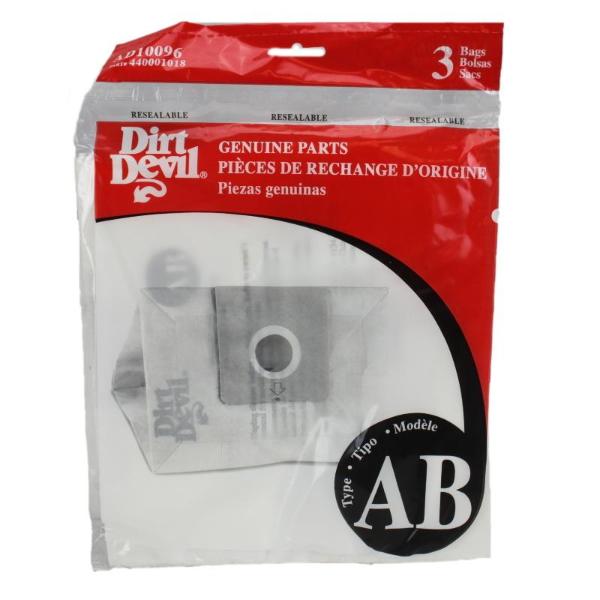 Dirt Devil AB Vacuum Bags 3pk Part AD10096