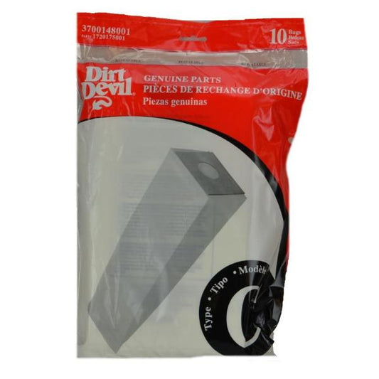 Dirt Devil Type C Vacuum Bags 10 pk Part 3700148001