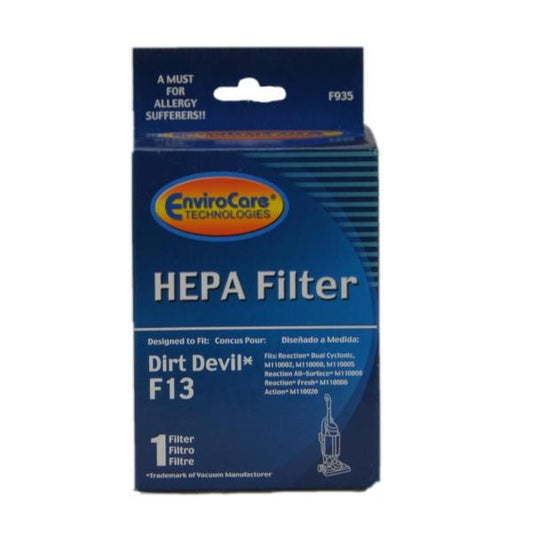 Dirt Devil Type F13 Vacuum Filter Part F935