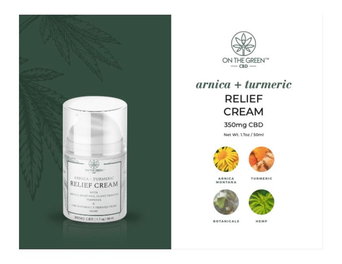 DISCONTINUED - Arnica & Turmeric Relief Cream 500MG Broad Spectrum CBD Oil | On The Green
