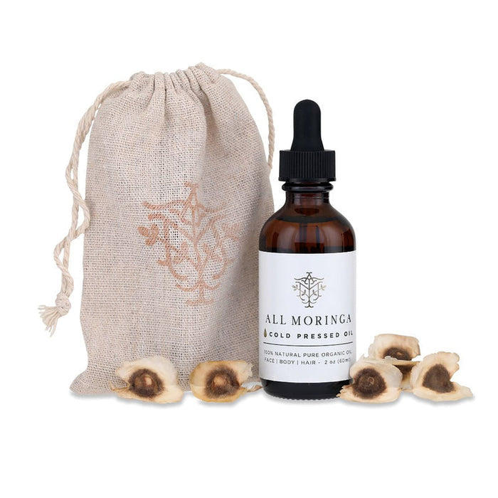 DISCONTINUED - Premium Pure 100% All Natural Organic Moringa Oleifera Cold Press Seed Oil (Ben oil) for Face, Body, and Hair | All Moringa