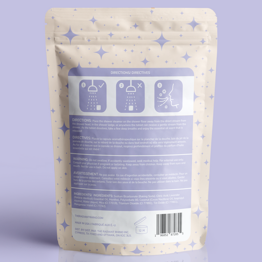 DISCONTINUED -Tranquility | Lavender Shower Steamers | The Radiant Rhino