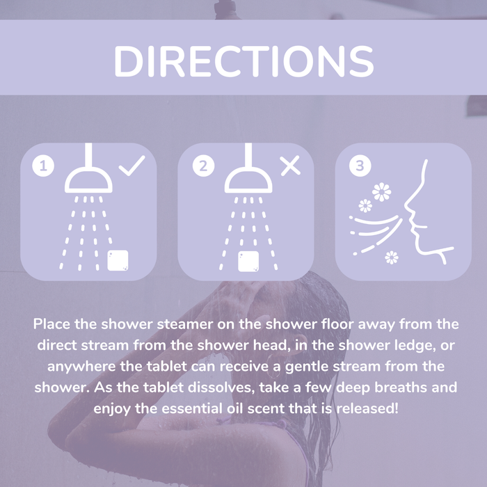 DISCONTINUED -Tranquility | Lavender Shower Steamers | The Radiant Rhino