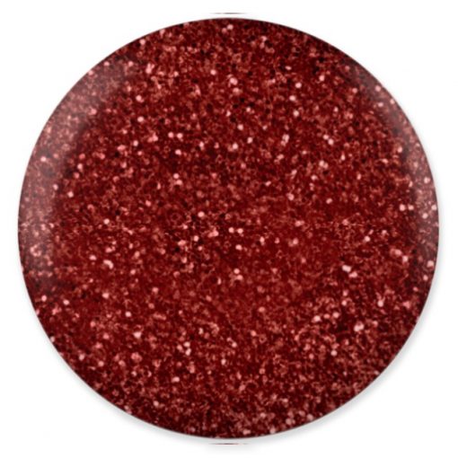 DND DC Platinum - Soak off Gel in Glitter Metallic Effect - 186 Carmine
