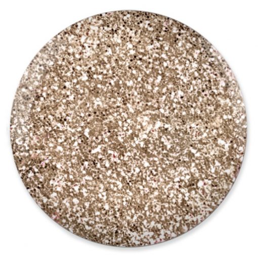 DND DC Platinum - Soak off Gel in Glitter Metallic Effect - #209 Lite Ruby