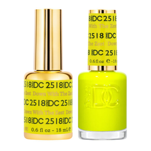 DND DC Premium set Gel Color Matching Polish Color - Down With The Zest #2518