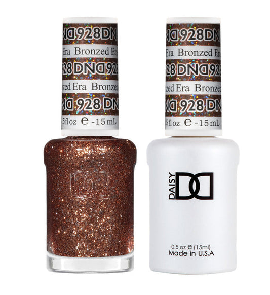 DND Polish Duo Super Glitter - Bronzed Era 928