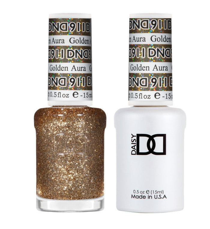 DND Polish Duo Super Glitter - Golden Aura 911