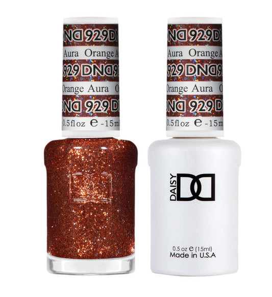 DND Polish Duo Super Glitter - Orange Aura 929