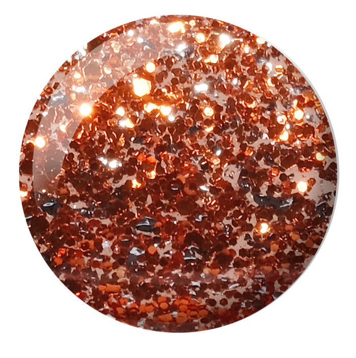 DND Polish Duo Super Glitter - Orange Aura 929