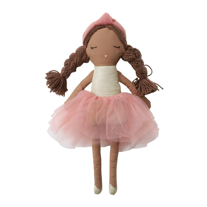 Le Petit Souk - Doll -  Jeanne W/Pink & Gold Tutu