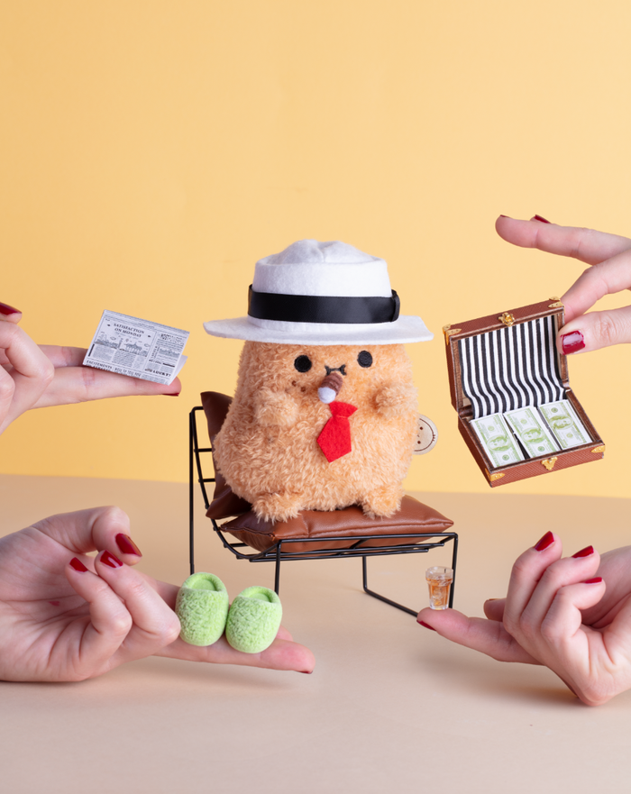 Don Ricespud Mini Sitting Plush Toy - Lifestyle Cut