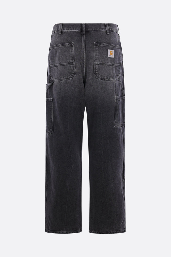 Double Knee cargo jeans in denim