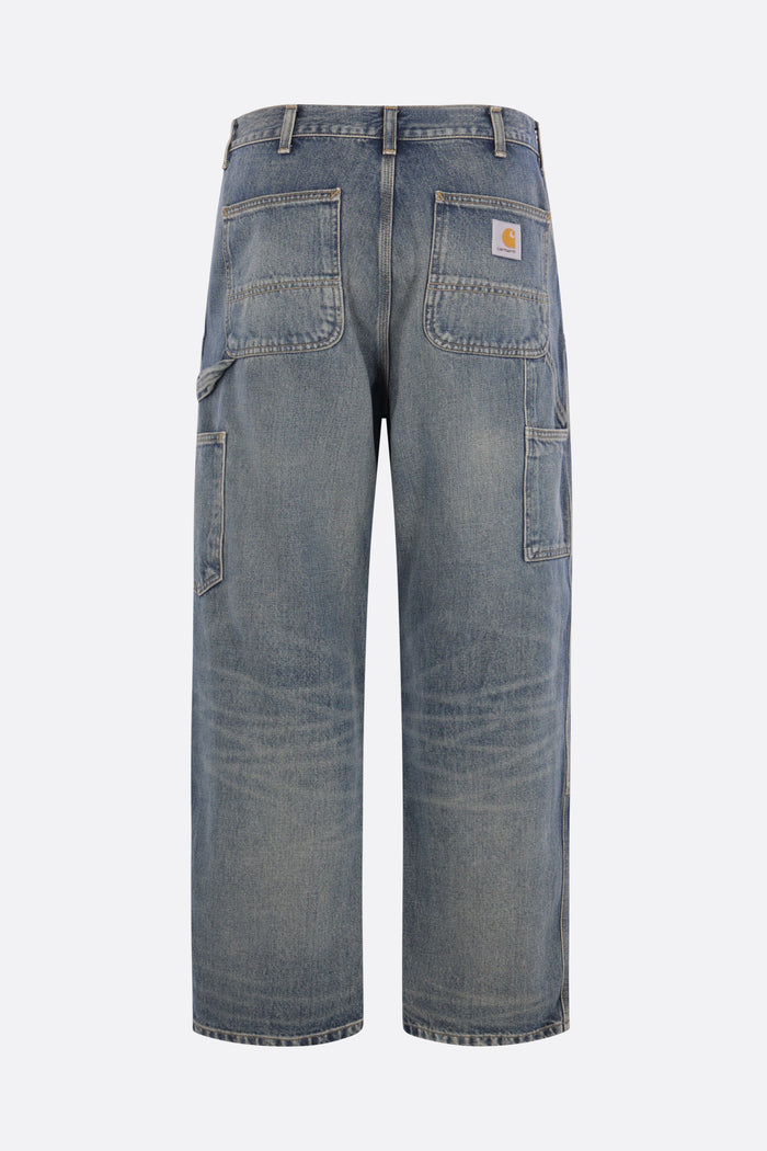 Double Knee cargo jeans in denim