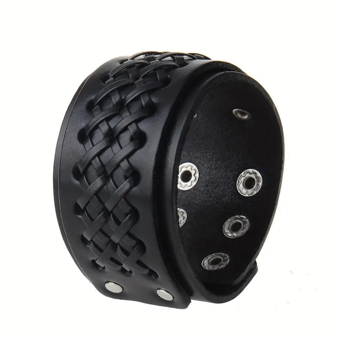 Double-Layer Spartan Braided Wrist Cuff