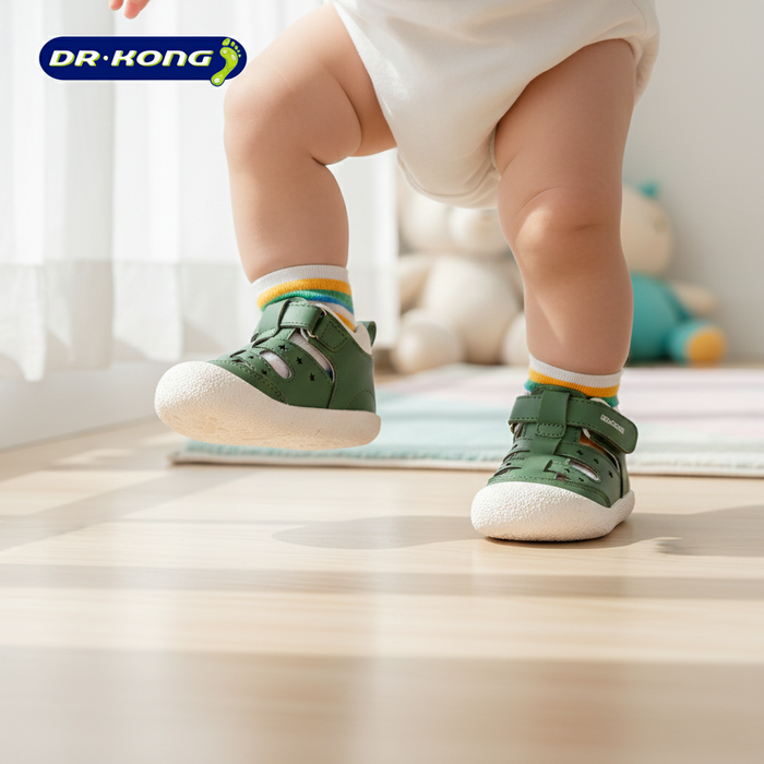 Dr. Kong Baby 123 Smart Footbed Sandals B13242W009GRN