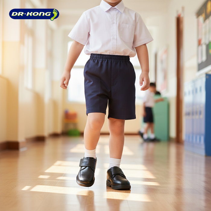 Dr. Kong Kids School Shoes P2000072BLK