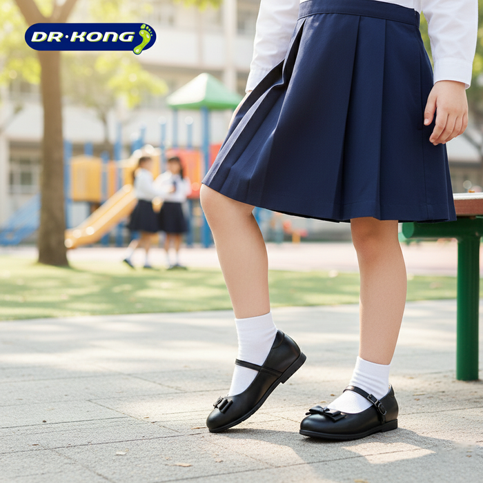 Dr. Kong Kids School Shoes P2000091BLK