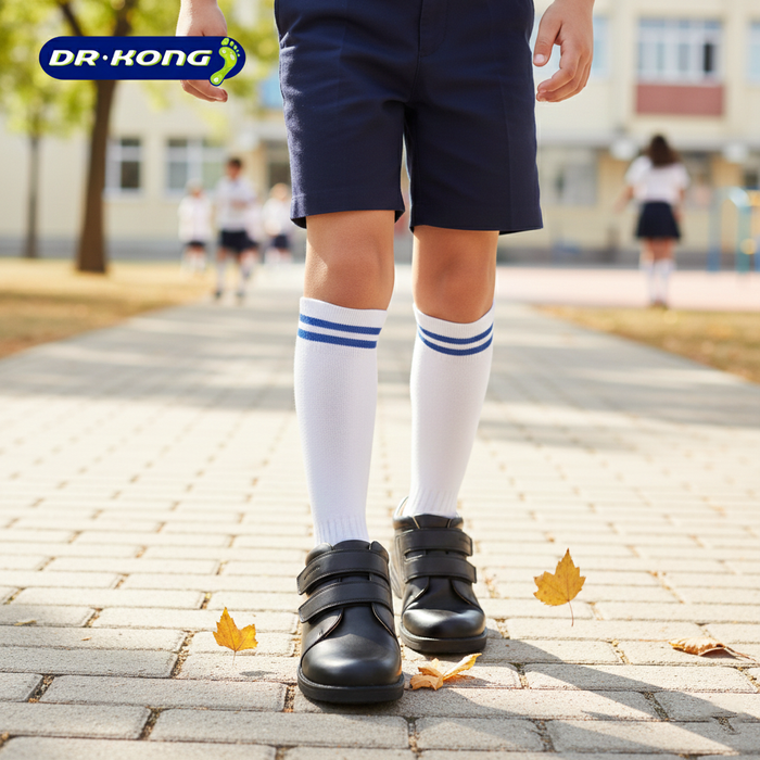 Dr. Kong Kids School Shoes P2000092BLK