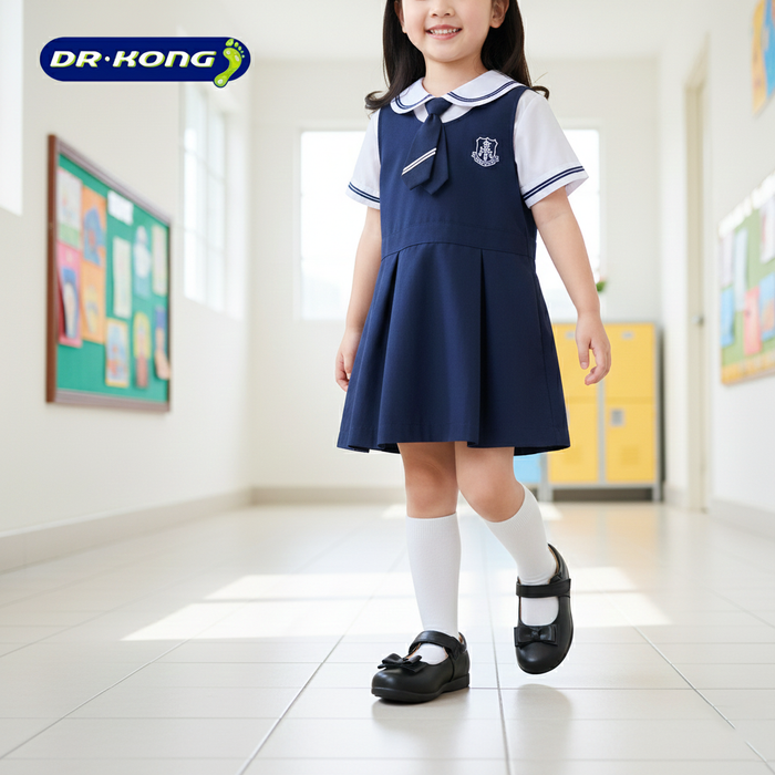 Dr. Kong Kids School Shoes P26095E3BLK