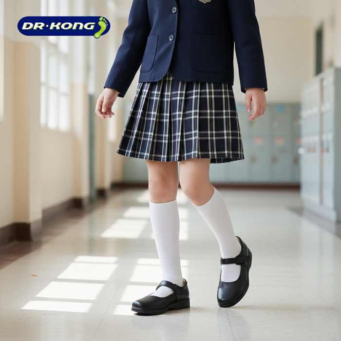 Dr. Kong Kids School Shoes P32809ABLK