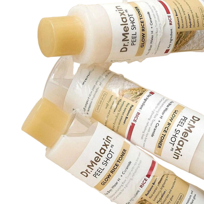 Dr. melaxin peel shot glow white rice toner 200ml