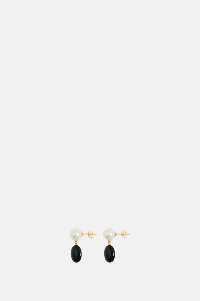 Ragbag Dualism Gold Earrings.