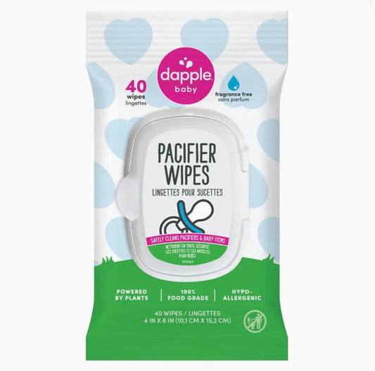 Earth Mama Dapple Pacifier Wipes Fragrance Free 40ct