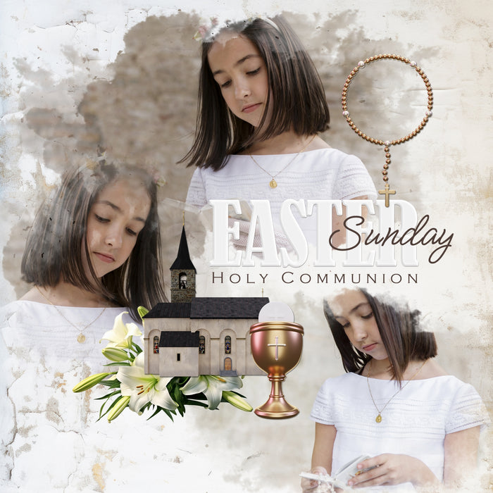 These beautiful and realistic digital scrapbooking embellishments by Lucky Girl Creative Digital Art are the perfect addition to any page or album featuring church, faith, religion, wedding, baptism, communion, choir, and other historic sites such as basilicas, cathedrals, temples, and chapels.
